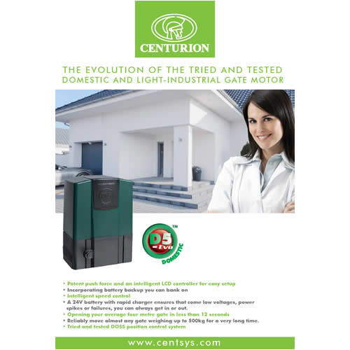 Centurion D5 Evo - Light Duty Gate Motor